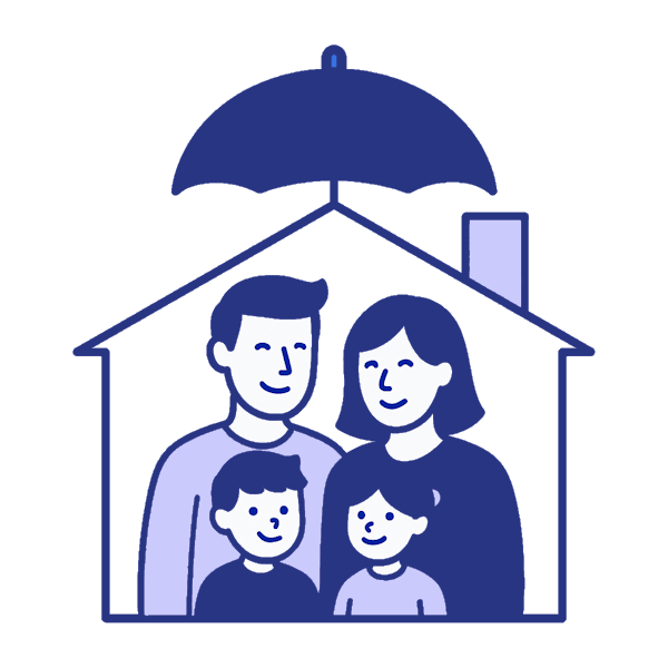 Famille prête pour toute éventualité